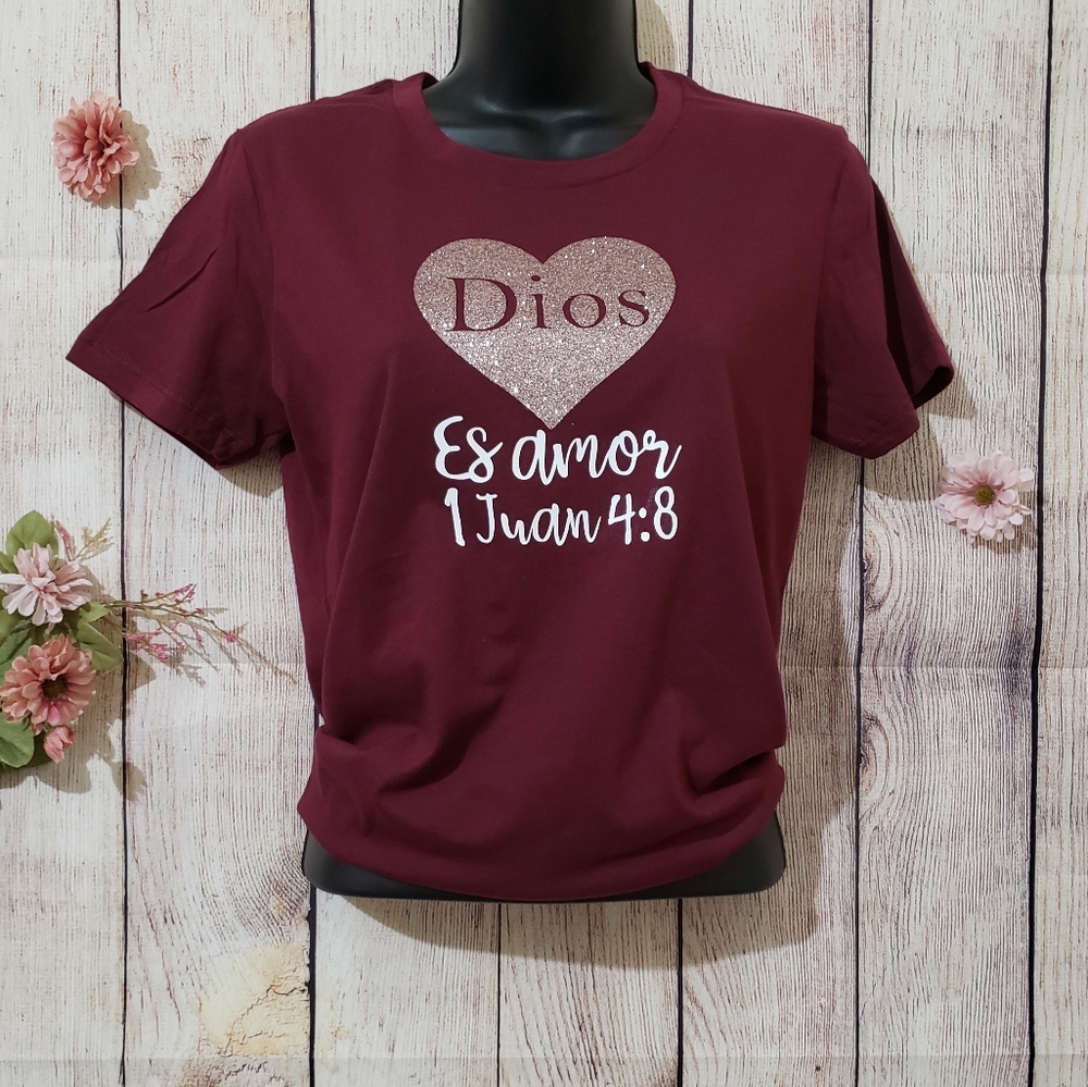 Next Level wine/maroon slim fit T-shirt
